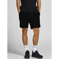 Jack & Jones Sweatshorts JPSTGORDON mit elastischem Bund unifarben, modisch, regular fit, Webstoff schwarz XXL