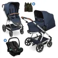 ABC Design Kombi-Kinderwagen Timbo 4 - Ocean, 3in1 Kinderwagen Buggy Set mit Babywanne, Babyschale Tulip & Sportsitz