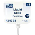 Tork Sensitive Hand Mini Flüssigseife S2, dermatologisch getestet, 8 x 475 ml, 420702