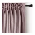 Restilo Gardine Gardine Multifunktionsband Kräuselband Vorhang Verdunkelnd Samt Textil (1 St), Kräuselband, verdunkelnd, Samt Textilien, mit Raffhalter beige 140 cm x 270 cm