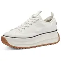 Tamaris Plateausneaker, Freizeitschuh, Halbschuh, Schnürschuh in veganer Verarbeitung weiß 40 EU