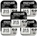 5x SR716SW SR67 315 Silberoxid Batterie Maxell 1,55 V