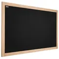 ALLboards Tafel Kreidetafel mit naturlackierten Holzrahmen 120 cm x 90 cm