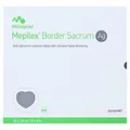 Mepilex Border Sacrum Ag Schaumverband 20x20 cm, 5 St