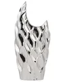 Raffinierte Vase mit Eleganz silbern Haluza