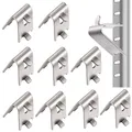 10 Stück Kühlschrank Regal Clip Edelstahl Kühlschrank Regal Clip Gefrierschra...