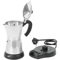 CILIO Espressokocher 6 Tassen Aluminium elektrisch 480 W Ø11,5cm