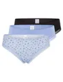 Schiesser Damen 3 Pack Tanga String mit Spitze - Modern Multipacks