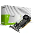 PNY NVIDIA T600 Professionelle Grafikkarte 4GB GDDR6 PCI Express 3.0 x16, Single Slot, 4X Mini-DisplayPort, 8K Support, Ultraleiser aktiver Lüfter, VCNT600-PB