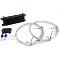 13 Reihen Ölkühler Kit+ Stahlflexschlauch für AUDI A3 TT VW Touran 1,6L+2.0L TDI