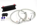13 Reihen Ölkühler Kit+ Stahlflexschlauch für Seat Leon Skoda Octavia 1.6/2.0TDI