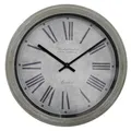 Wanduhr WESTMINSTER grau mit römischen Zahlen D30cm shabby chic Landhausstil