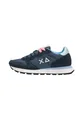 SUN68 Baskets Basses en Cuir Z36201, bleu foncé, 37 EU