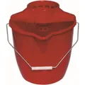 meiko Textil GmbH Meiko Moppeimer rot, für Wisch-Mopp-System Supra, 12 L Eimer, Moppeimer passend für Meiko Wischmopp SUPRA 954450 & Meiko weiss 937011, Für Wisch-Mopp-System-Supra 954400-000-1