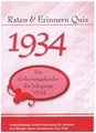 Raten & Erinnern Quiz 1934 ~ Karl Mangei ~  9783936778403