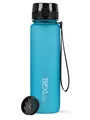 720°DGREE Trinkflasche Trinkflasche uberBottle softTouch mit Sieb sky blue 1l