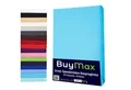 Buymax Spannbettlaken Wasserbett Spannbettlaken für Boxspringbetten Matratzen bis 35 cm Höhe, Jersey, Gummizug: Rundumgummi, (1 Stück), Spannbetttuch 97% Baumwolle, 3% Elasthan, atmungsaktiv, 40 cm Steghöhe