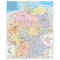 Orga-Karte Deutschland 1 : 750 000. Wandkarte Großformat ohne Metallstäbe von Heinrich Stiefel / Stiefel Eurocart GmbH / Blätter und Karten
