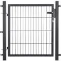 Gartentor Basic für Doppelstabmattenzaun Anthrazit 100 cm x 180 cm