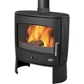 Holzofen Gusseisen - ECLIPSE - 8 kW-Anthrazit lackiert - GODIN - 388118 - Grau