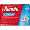Rennie Pfefferminz | Sodbrennen, Völlegefühl und saures Aufstoßen | wirkt in Minuten | schützt die Schleimhaut | 36 Kautabletten