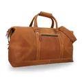 Gusti Reisetasche Leder Herren & Damen I Ruben I Echtleder Weekender Herren Leder braun | 36L Vintage Tasche mit Perfekter Größe für Kurztrips