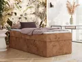 MKS MÖBEL Boxspringbett ZERO 90 (Bett mit Matratze, Einzelbett 90x200 cm ohne Kopfteil, optionaler Topper T25 oder Visco), mit Bettkasten, 7-Zonen-Taschenfederkern H3/H4