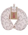 Out of the blue Nackenkissen mit Micropellet-Füllung - kompaktes Nackenhörnchen mit Banderole zum Aufhängen - praktische Maße 30x30 cm - ergonomisches Reisekissen für Flugzeug & Bahn - Bubbles