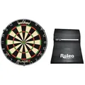 Roleo Dartscheibe Steeldart Set Profi-Dartscheibe Winmau Blade 6 + Roleo Dartmatte