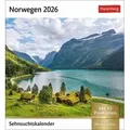 Norwegen Sehnsuchtskalender 2026 - Wochenkalender mit 53 Postkarten