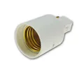 ChiliTec Lampenfassung Lampensockel Adapter E27 Birne in G24 Fassung