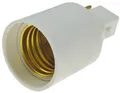 ChiliTec Lampen Sockel Adapter Kunststoff G24 auf E27 Leuchtmittel Fassung