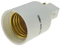 ChiliTec Lampensockel-Adapter, Kunststoff G24 auf E27, G24 universal d1,d2,d3