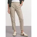 STREET ONE Chinohose Slim Leg Chino mit Elastikbund beige 36