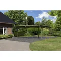 KARIBU Doppelcarport "Eco 1 Variante A", Außenmaß BxT: 527 x 387 cm, natur - gruen