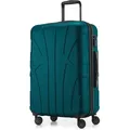 Suitline - Hartschalen-Koffer mittelgroß mit Dehnfuge Check-In Gepäck Trolley erweiterbar Rollkoffer Reisekoffer, größe M, 4 Rollen, TSA, 66 cm...