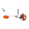 Husqvarna 129R Benzin-Freischneider – 27,6-cm³ Zweitaktmotor, Trimmerkopf & Grasschneidmesser inklusive, Zweihandgriff und Doppelgurt für anspruchsvolle Räumarbeiten im Garten