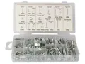 Toolland 240-teiliges Schrauben- und Muttern-Set aus verzinktem Stahl mit Federringen und Box,