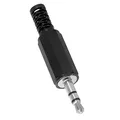 BestPlug 3,5mm Stereo Audio Klinke Stecker Aux in Out Lötversion, Schwarz