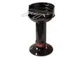 Barbecook Holzkohlegrill Babecook Holzkohlegrill rund,Säulengrill schwarz, Stand Grill