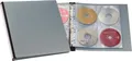 DURABLE Aufbewahrungsbox CD/DVD-Ringbuch für 96 CDs schwarz/silber (5 Stück)
