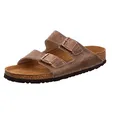Birkenstock Classic Arizona Birko-Flor, Unisex-Erwachsene Pantoletten, Braun (Dunkelbraun), 43 EU
