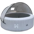 HOME DELUXE - Outdoor Whirlpool Sonnendach AQUASUN - für SPLASH und Drop -125 x 185 x 140 cm, Farbe: Grau