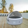 Home Deluxe GmbH HOME DELUXE - Outdoor Whirlpool Sonnendach AQUASUN - für SPLASH und Drop -125 x 185 x 140 cm, Farbe: Grau