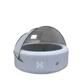 Home Deluxe - Outdoor Whirlpool Sonnendach AQUASUN - für Splash und Drop -125 x 185 x 140 cm, Farbe: Grau