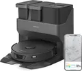 Roborock S7 Max Ultra Staubsauger Roboter 5500Pa mit Empty Wash Fill Dock Saugroboter mit Wischfunktion Heißlufttrocknung APP Schwarz