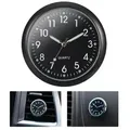 Mini Auto Armaturenbrett Uhr Quartz Analogue Air Vent Clip Uhr Schwarz
