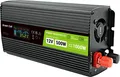 Green Cell Przetwornica napicia PowerInverter LCD 12 V 500W/1000W Przetwornica samochodowa z wywietlaczem - czysty sinus Netzteil & Spannungsumwandler Auto Schwarz (INVGC12P500LCD)