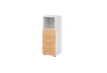 HAMMERBACHER Aktenschrank Regal 3OH 4 Schübe weiß/Buche
