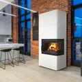 Kamineinsatz Stahl Kratki Simple Box 8 kW Ø 200 Bianco Holzkamin EEK- A